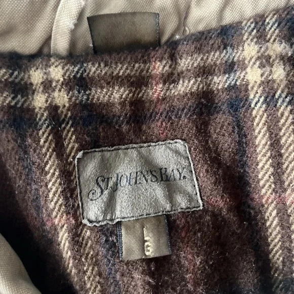 Vintage St John's Bay Men's Chore Jacket. Barn Coat. Flannel Lined. Large - Picture 5 of 9